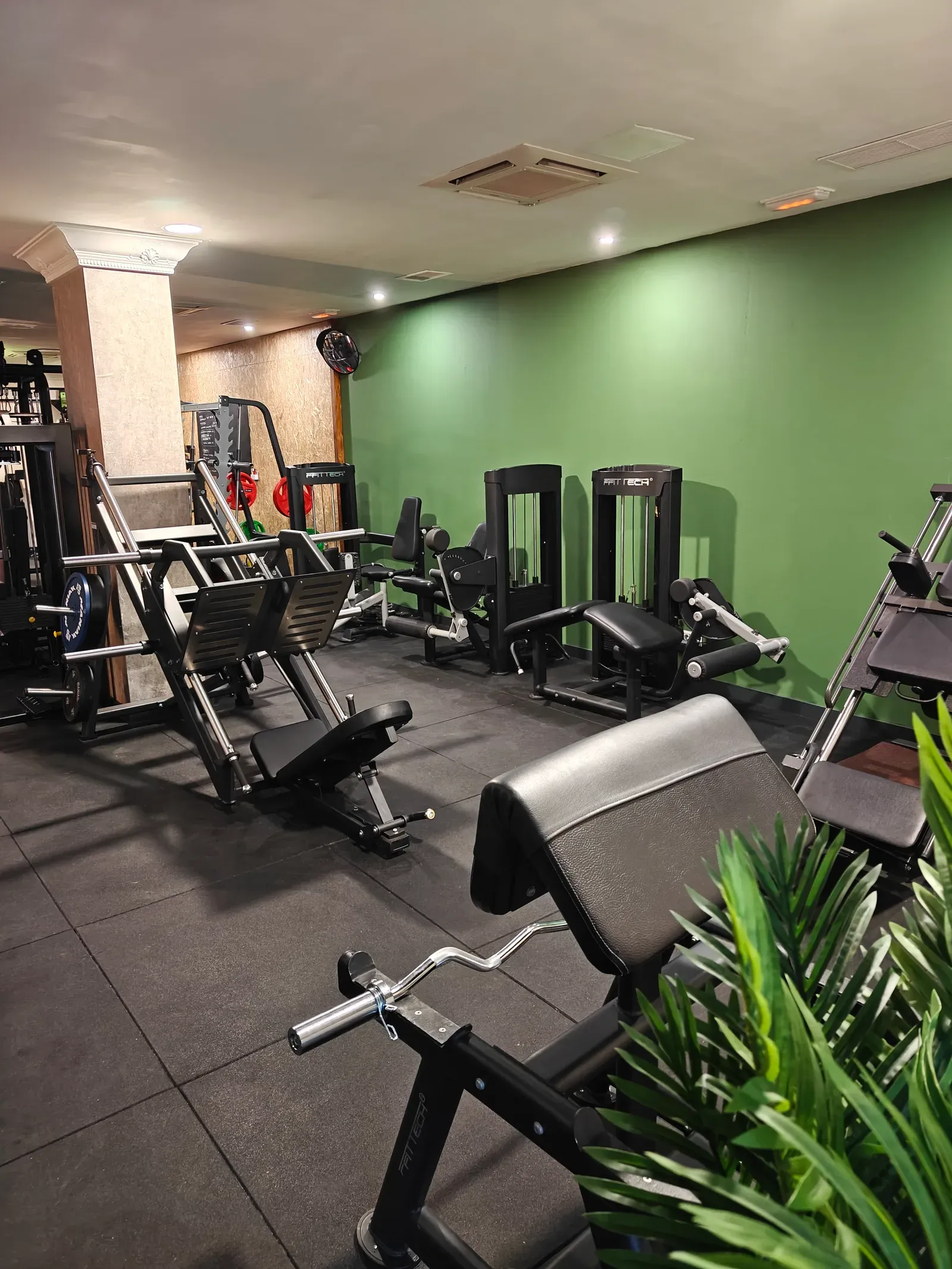 Zona de sala open para musculación libre